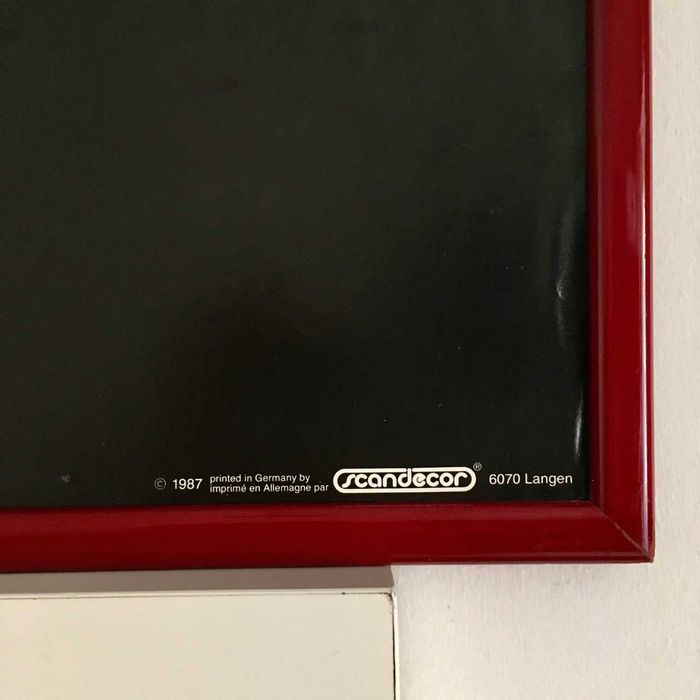 Ferrari Testarossa - poster quadro antigo 1,60 m x 55 cm