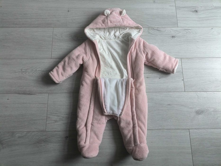 Zimowy kombinezon niemowlęcy r. 56 (0-3 msc)