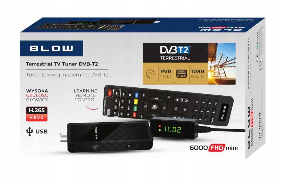 Dekoder Tuner DVB-T2 Mini Stick Do Telewizora (Okazja)