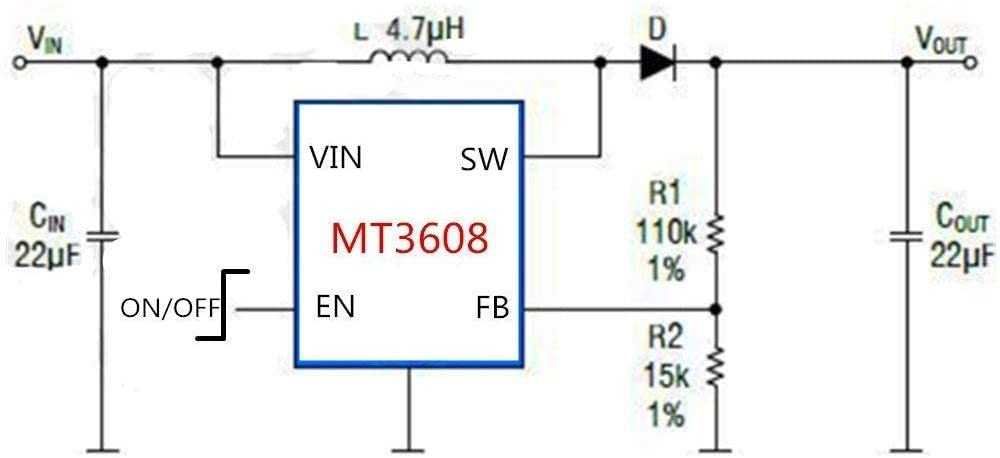 Regulador de Tensão Ajustável MT3608 Step Up
