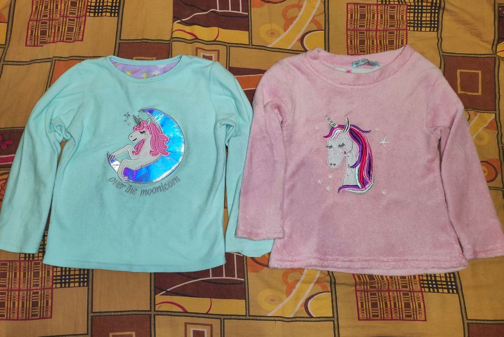 Кофта реглан пижама на девочку 6-7-8л. Поняшка пони Единорог единожка