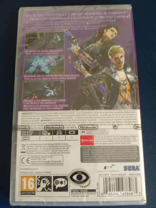 Bayonetta 3 Nintendo switch + steelbook [selado]