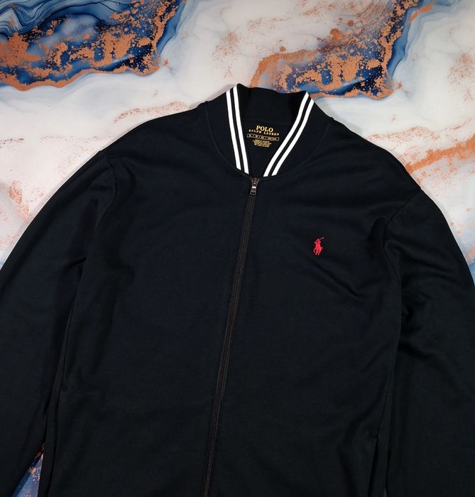 Кофта Polo Ralph Lauren на змейке мужская черная кардиган олимпийка