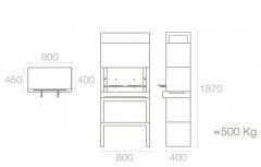 Churrasqueira Concrete KIT