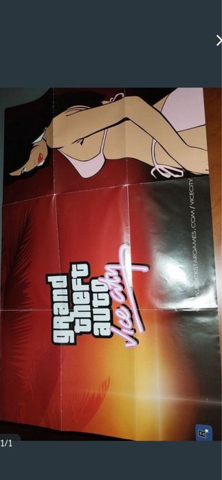 Poster/Mapa jogo Gta Vice Citu