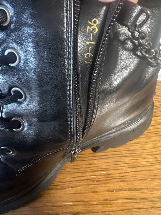 Зимові ботінки, черевики 36 розмір шкіра
