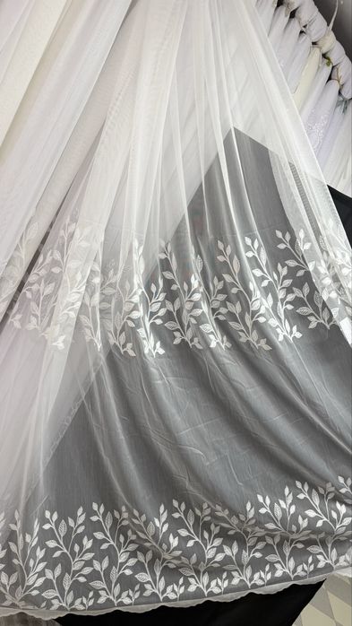 Тюль бамбук тюлі штори бархат блекаут пошив опт