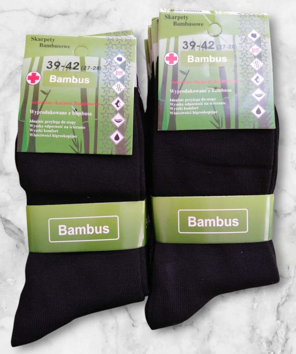 Skarpety męskie bambusowe 10 par 32 zł