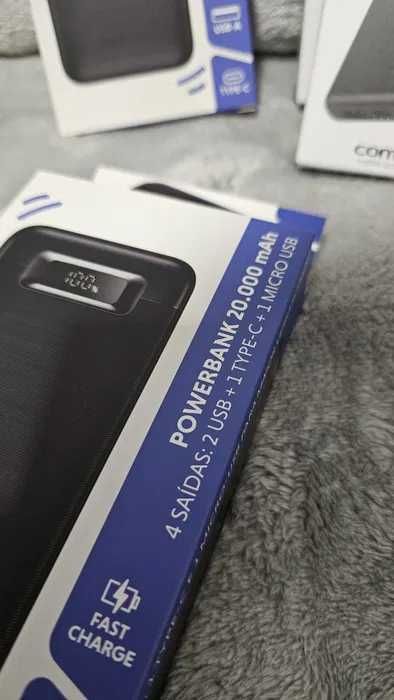 Powerbank 20.000mAh - 10.000mAh - Selados, novos, bateria externa