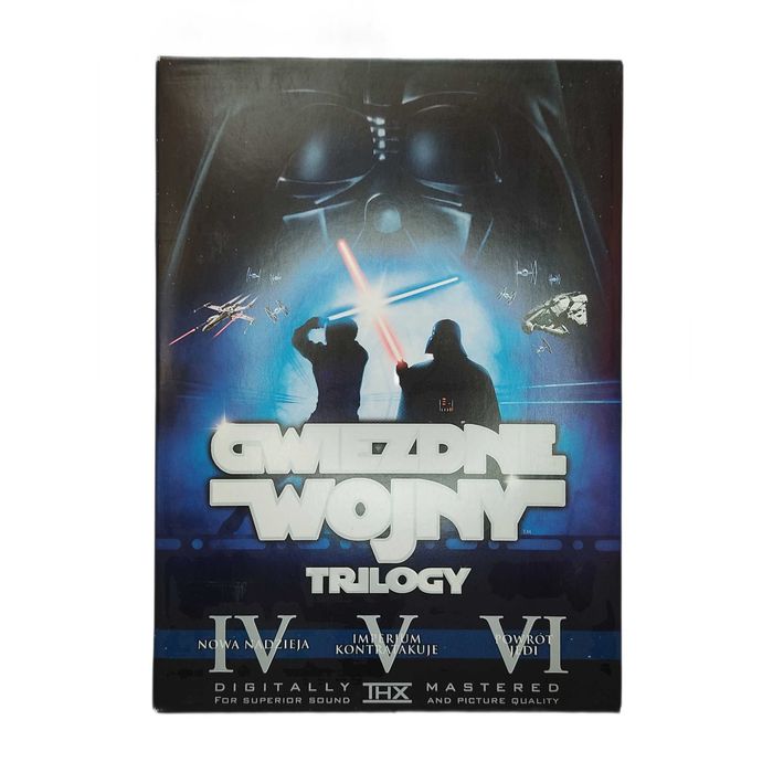 Filmy Gwiezdne Wojny IV V VI | Star Wars Episode 4, 5, 6 | Oryginalna Trylogia | Kolekcja DVD | Nowa Nadzieja | Imperium Kontratakuje | Powrót Jedi