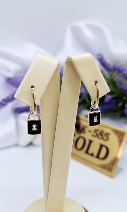 Złote kolczyki próba 585 14k