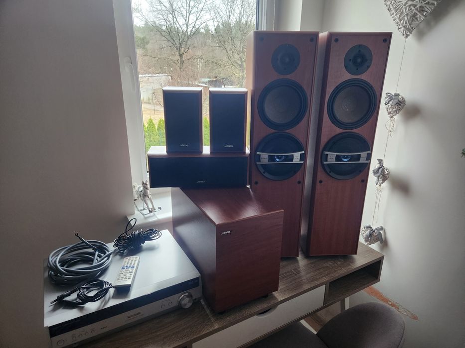 Zestaw kina domowego Jamo + amplituner Panasonic