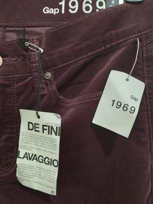 Подростковые брюки Gap микровельвет бордо 26 р