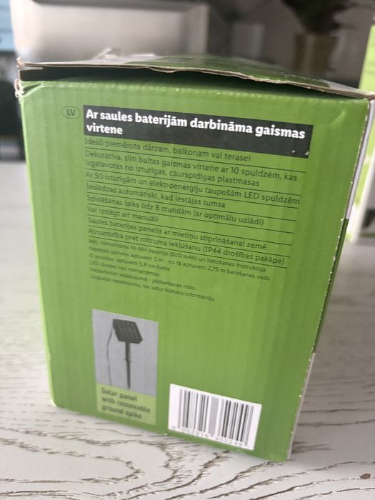 Lampki do ogrodu lub na balkon solar bulb string light warm white