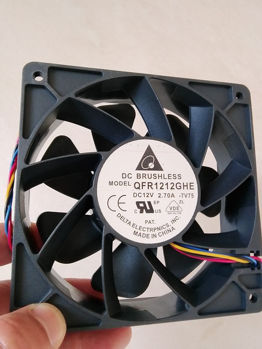 Вентилятор високошвидкісний "Delta" 12v.
