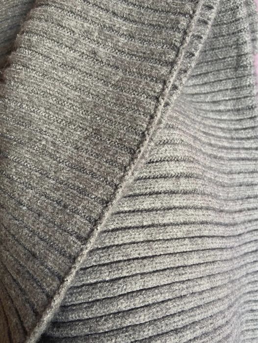 Cachecol de Malha Grossa Cinzento