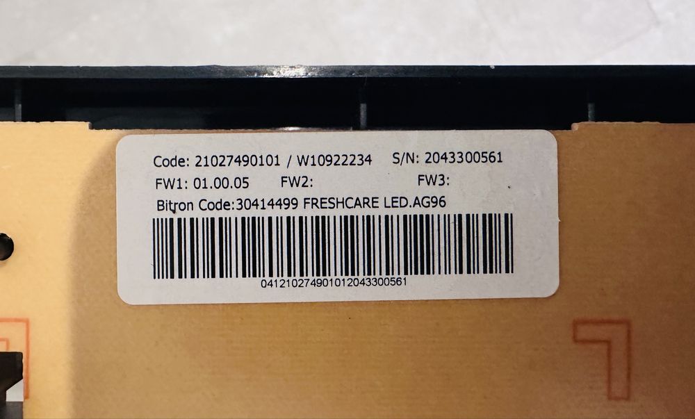 Panel sterowania LED pokrętło Whirlpool FFL 6238 B PL