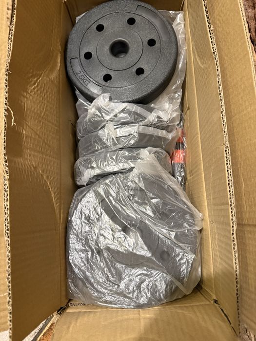 Zestaw hantli bitumicznych METEOR 30 KG