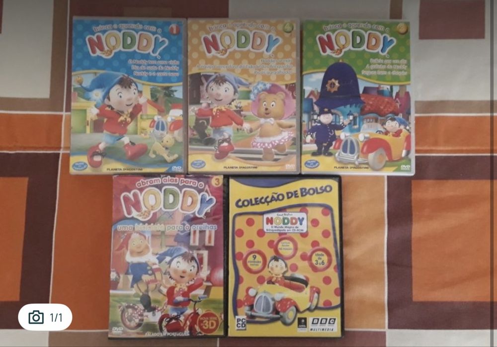 Jogos de PC variados, incluindo Noddy e Disney