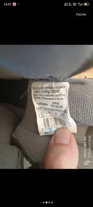 Patins Oxelo 40 Muito Bom Estado