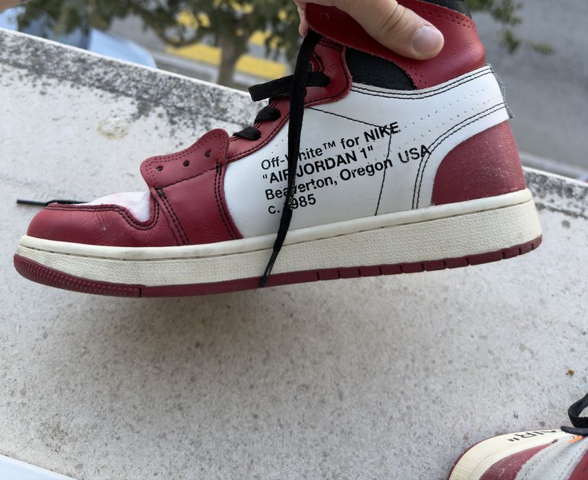 Nike air jordan chicago off white