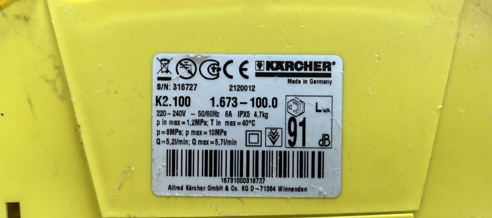 Мийки високого тиску Karcher K2 Full Control/K2.100