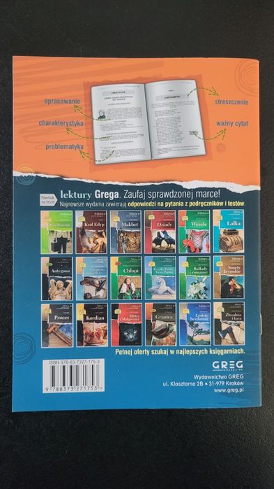 Książka Odprawa posłów greckich, używana