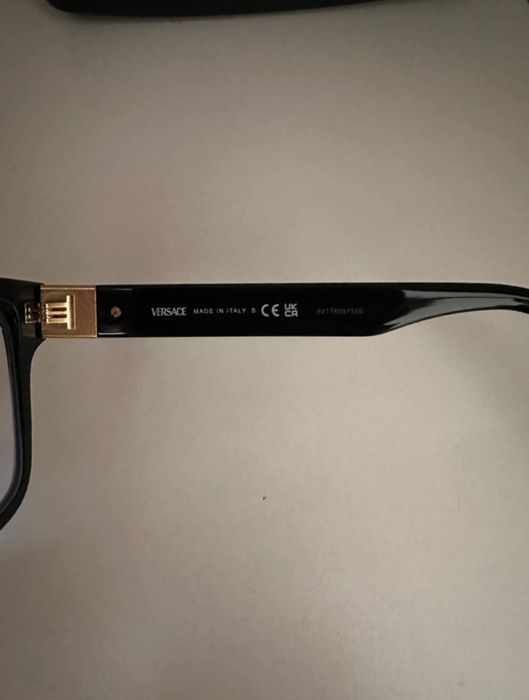 Oprawki korekcyjne Versace czarne okulary