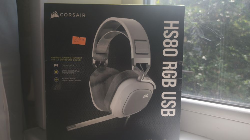 Навушники з мікрофоном Corsair HS80 RGB Wireless Premium Gaming Headset