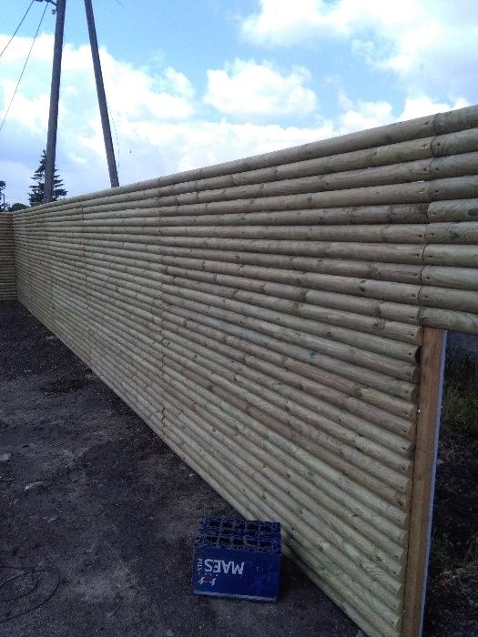 Paliki do drzewek toczone, słupki drewniane toczone, półwałki - rygle.