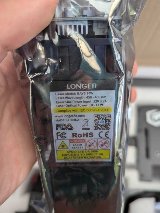 Лазерний гравірувальний верстат Longer Ray5 10W Гравер, Діодний Лазер