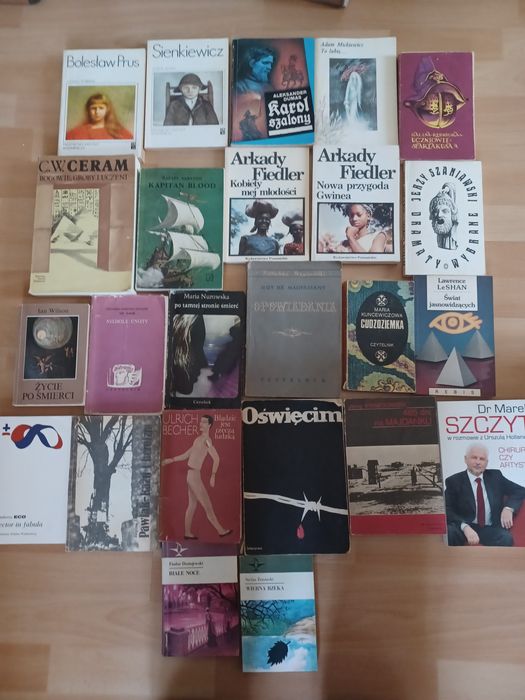 Zestaw 24 ciekawych książek do czytania.Literatura światowa,polska  i inne.