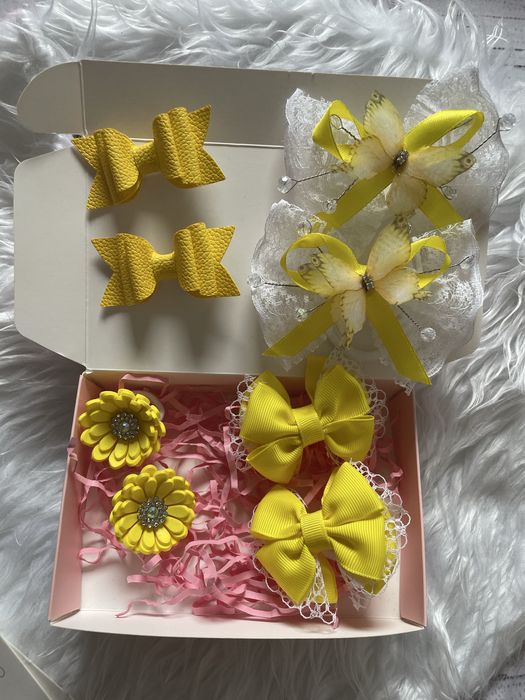 Zestaw kokardek dla dziewczynek