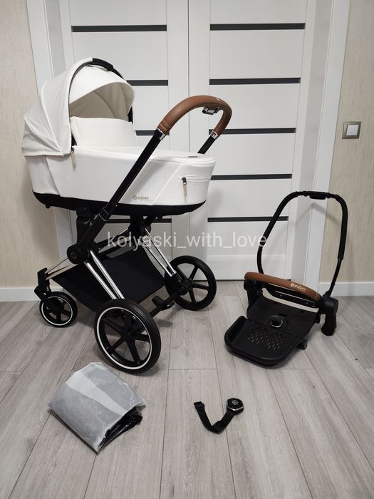 Cybex Priam 4.0 2025 Off white chrome brown Сайбекс Пріам
