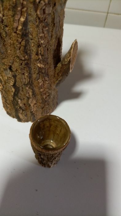 Garrafa forrada a cortiça