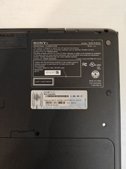 Ноутбук Sony Vaio SVS13