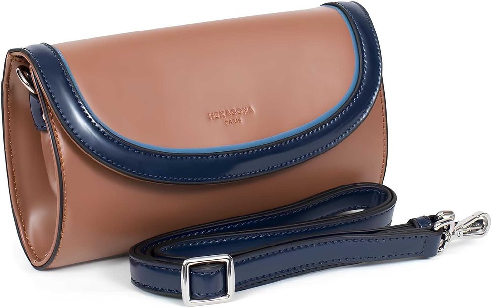 DC8 Lakierowana Kopertówka Damska Torebka Wizytowa Hexagona Paris