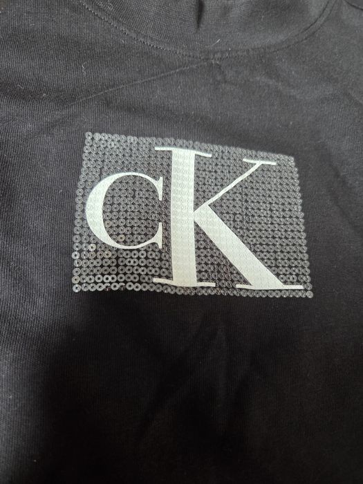 Bluza sportowa  krótka Calvin Klein z metką luźna cieńka