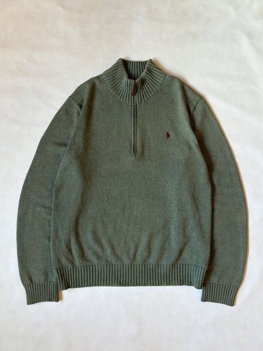 Ralph Lauren 1/4 Zip Knit Sweater зип свитер ральф лаурен