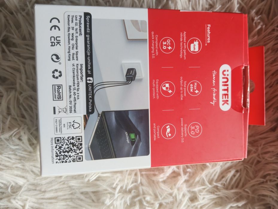 Ładowarka Unitek Zenon 65W