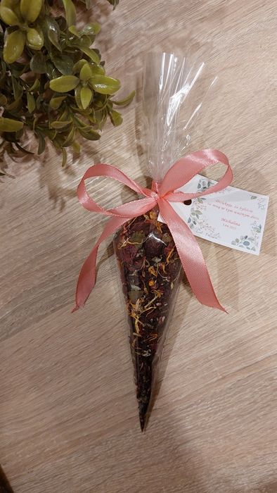 Herbata podziękowanie upominek na ślub, chrzest