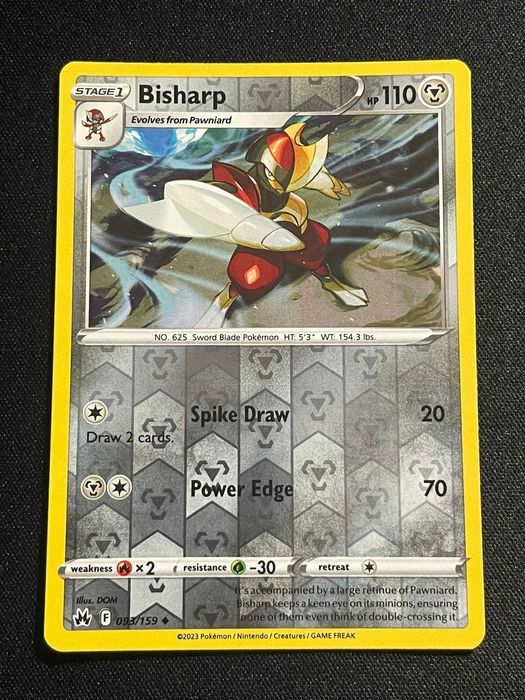 Carta Pokémon Bisharp 93/159 Crown Zenith