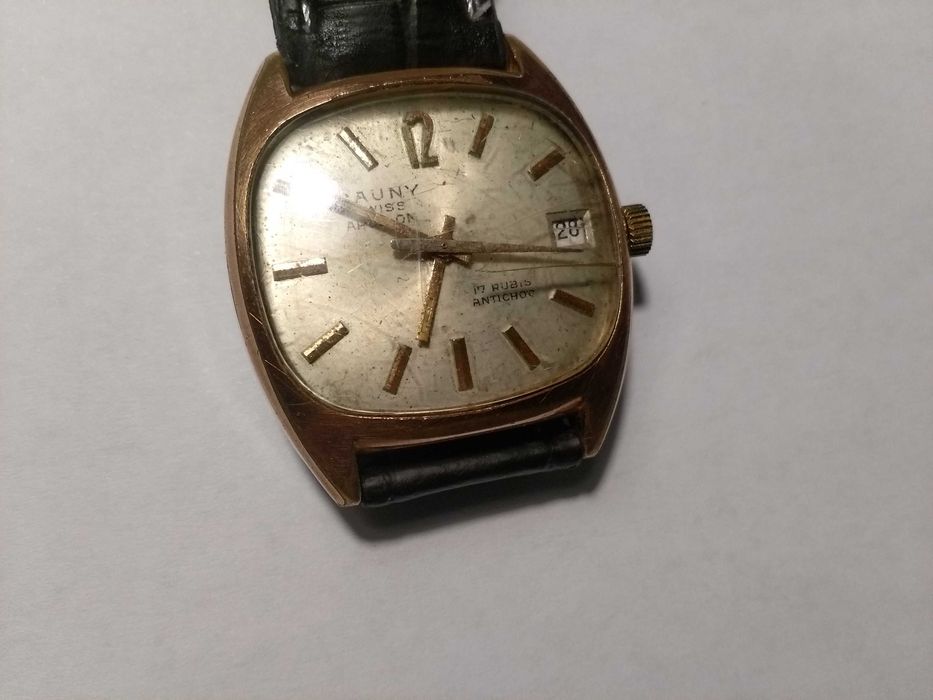 Relógio Cauny Apollon calendário de corda manual