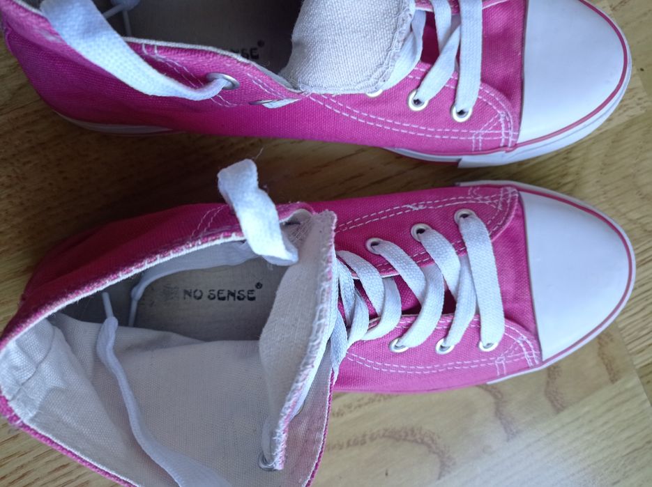 Trampki,buty, różowe,wysokie, 41,stan bdb,jak converse