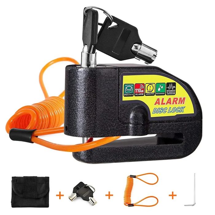 Alarm na tarczę hamulcowa. Akumulatorowy głośny.