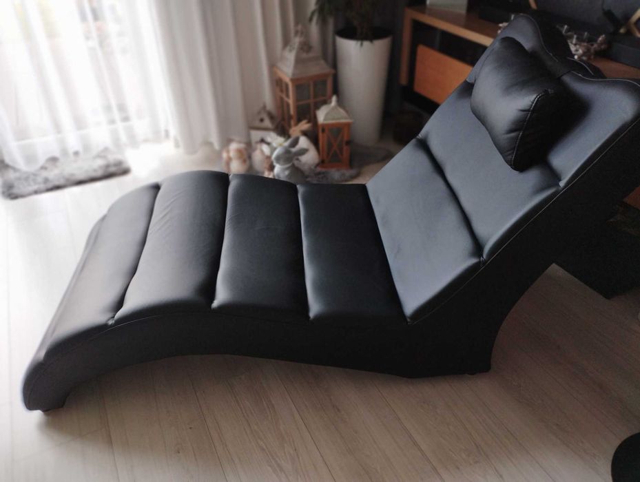 Szezląg leżak fotel skóra jak nowy