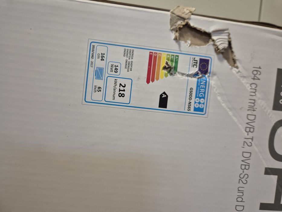 Telewizor 65 cali 4K UHD JTC NS-65 zamiana