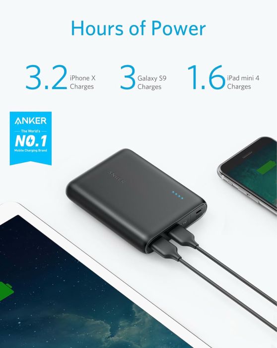 Anker павербанк 13000 powerCore a1215 iphone/samsung швидке заряджання