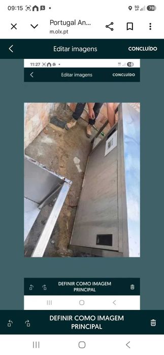 Mesa inox usada em bom estado