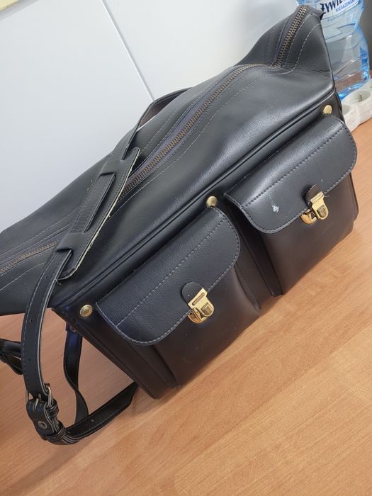 Torba skórzana VINTAGE / PRL